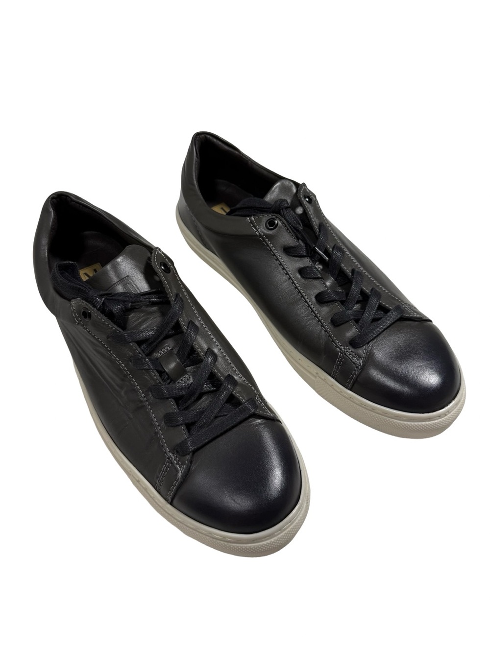 Bruno Magli Diego Leather Low Top Sneakers Mens Size 13 Made Italy Luxury Casual